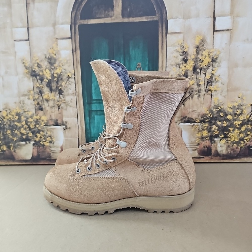 Belleville 790G  Gore-Tex Cold Weather Boots Tan leather Vibram Size 9.0‎ R